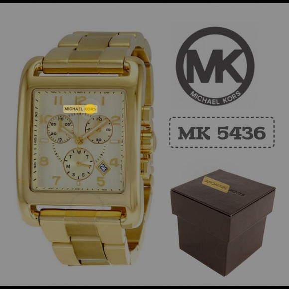 Michael Kors Watch Square Gold - Picture 6 of 6
